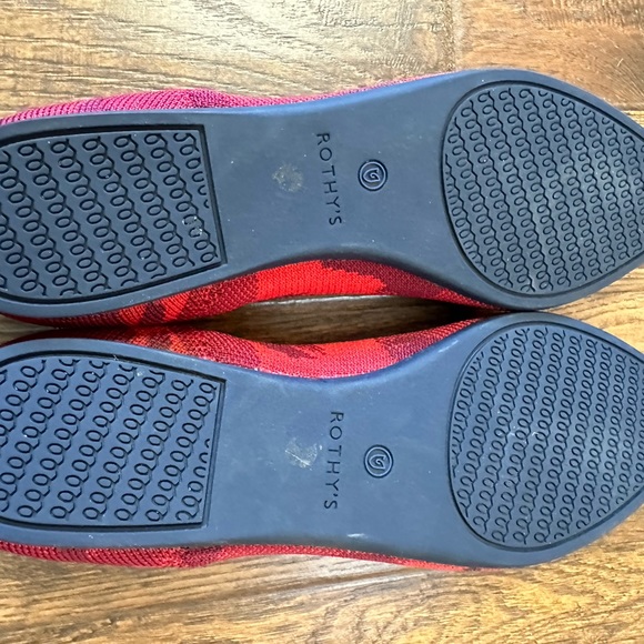 Rothy’s Red camo Points size 9.5 VGUC - Picture 5 of 10